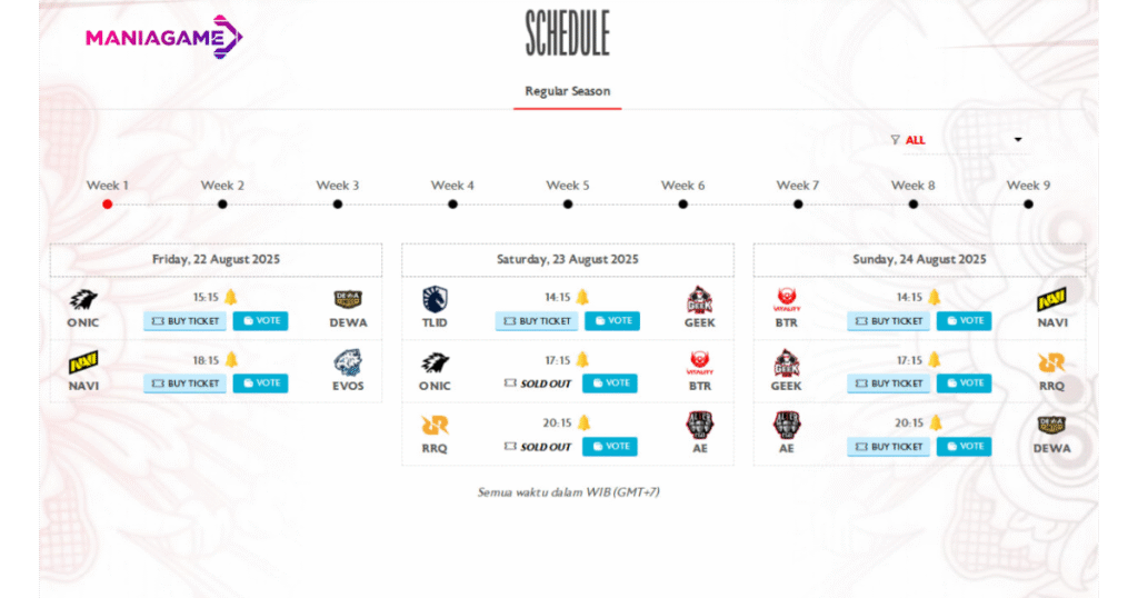 MPL ID jadwal