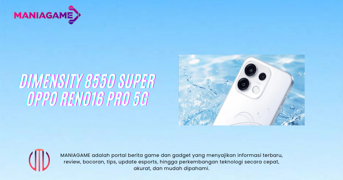 Dimensity 8550 Super Debut di Indonesia Lewat OPPO Reno16