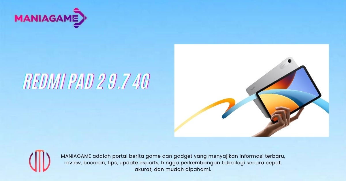 Redmi Pad 2 Resmi Hadir, Tablet 4G Rp2 Jutaan dengan Layar 2K