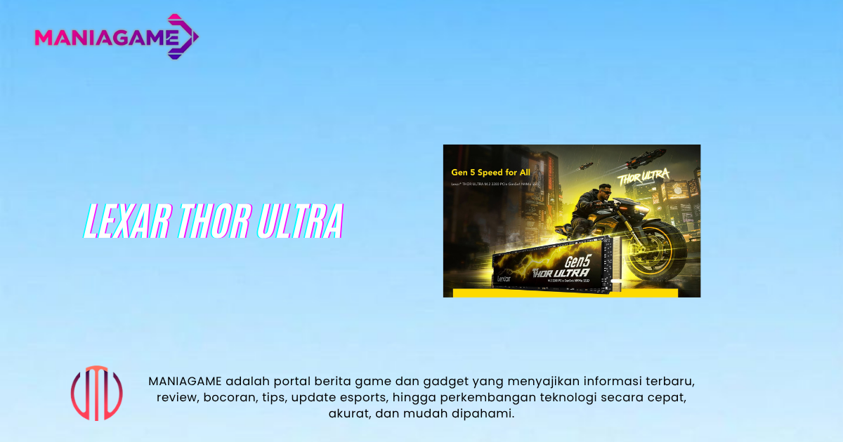 Lexar Thor Ultra Tembus 11 GB/s, Endurance hingga 3.000 TBW