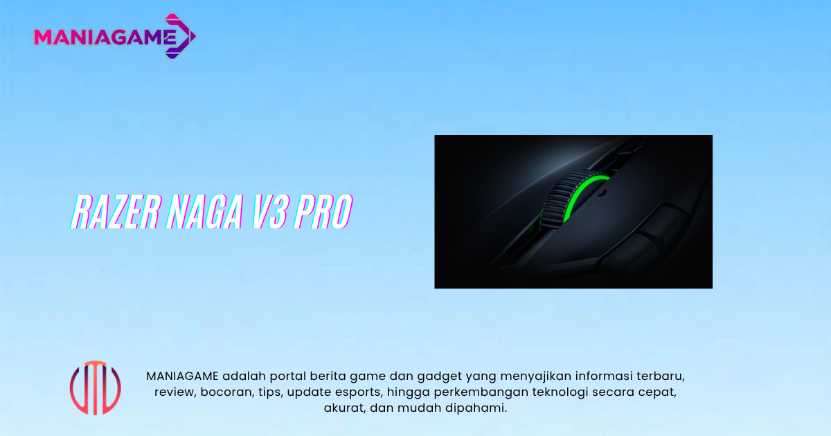 Razer Naga V3 Pro, Mouse Gaming dengan 3 Side Plate