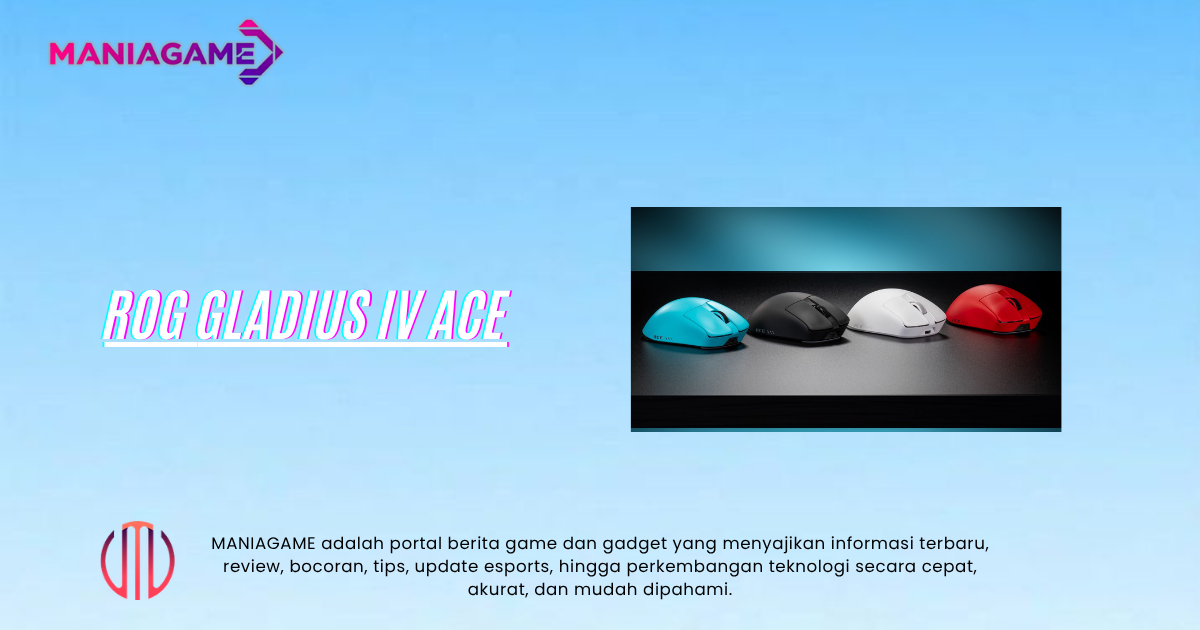 Gladius IV Ace: Mouse Esports 65K DPI dengan Wireless 8K