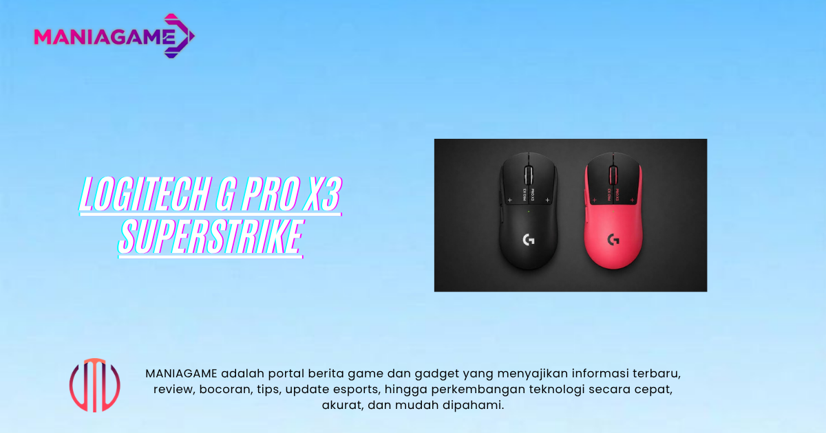 Logitech GPro X3 Superstrike Bawa Haptic dan Sensor 48.000 DPI