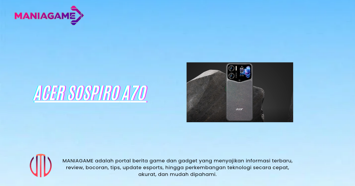 Acer Sospiro A70 Punya Layar Mini untuk Selfie Kamera 64 MP