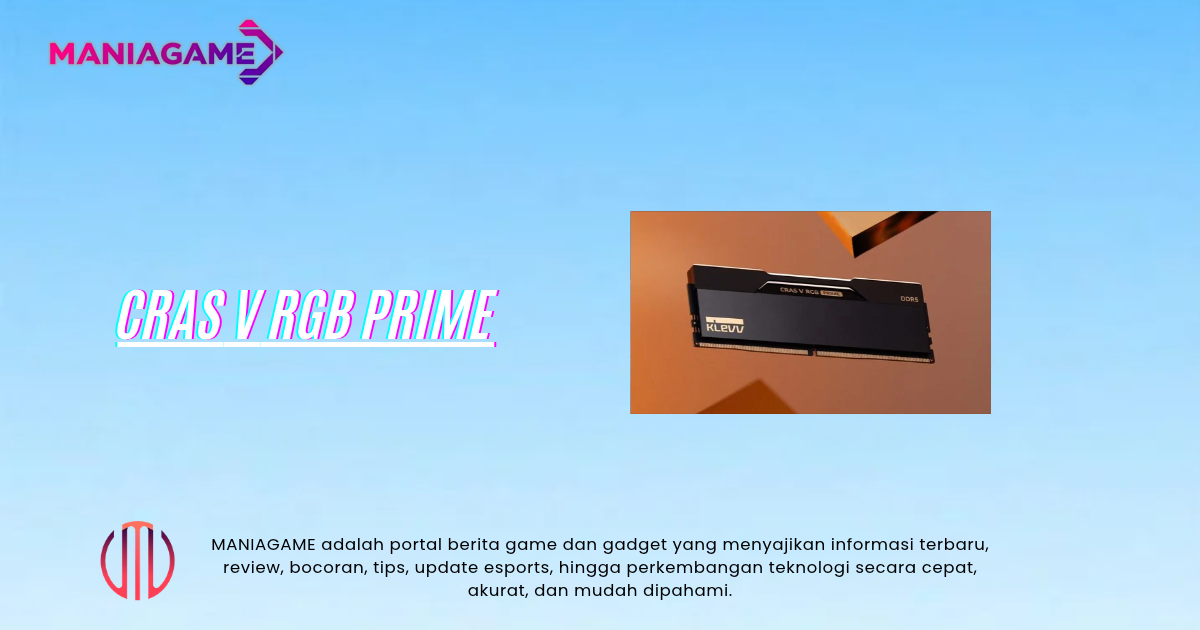 CRAS V RGB PRIME Meluncur, DDR5 hingga 8000 MT/s